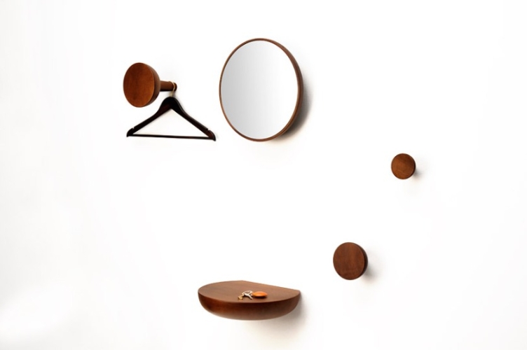 Система в прихожую Welcome (конфигурация N1: вешалка S+M, вешалка L, полка, зеркало)