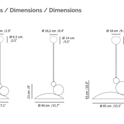 Подвесной светильник Equilibrium Ø 18 мат. хром