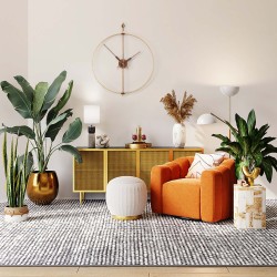 Часы настенные Mini Barcelona Premium Gold