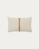 Ardit Чехол для подушки из льна и хлопка бежевого цвета с горчичной полосой 30 x 50