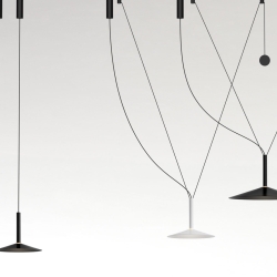 Люстра Milana Contrapeso 47 с противовесом перламутрово-белая