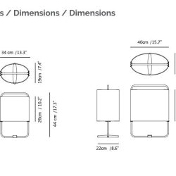 Настольная лампа Margot H 55 медный