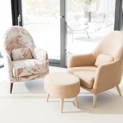 Кресло Miranda белое с чехлом