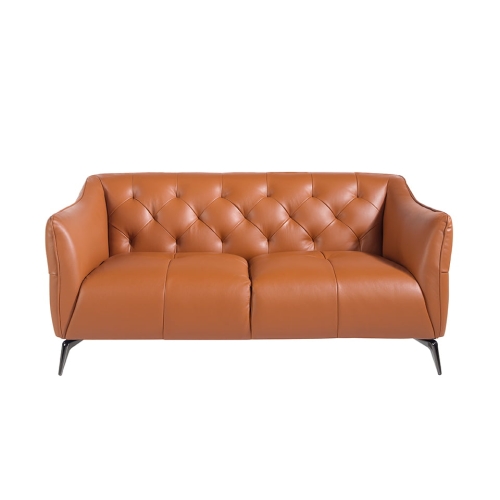 Двухместный диван 6168/KF150-2P с кожаной обивкой