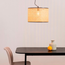 Люстра Mambo черный/ротанг ø450