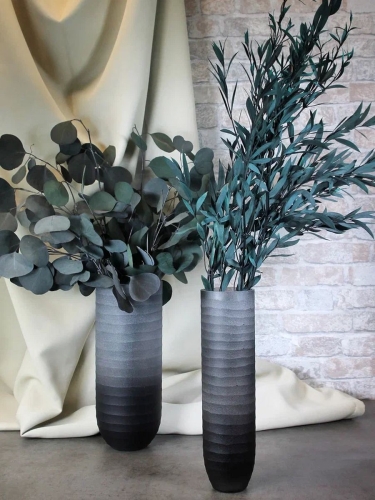 Ваза для цветов и сухоцветов стекло 30 см Terra Design TDVD3001