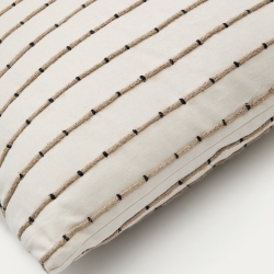 Чехол на подушку Auila из 100% хлопка с вышивкой джутом 45 x 45 см