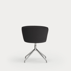 Поворотный стул Add хром/черный