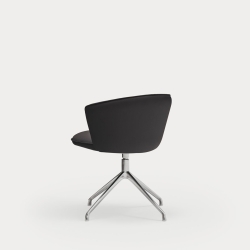 Поворотный стул Add хром/черный