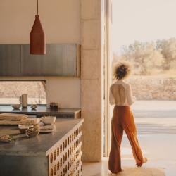 Peralta Подвесной светильник из металла с терракотовой окраской Ø 15 см