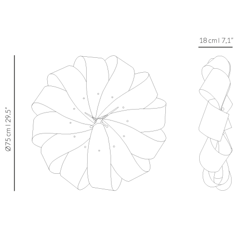 Часы Nomon Brisa (корпус - орех и дуб/ стрелки - орех/деления - орех). D=75см