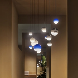 Люстра Dipping Light 30 синяя