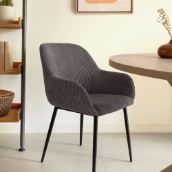 Стул Konna серый вельвет