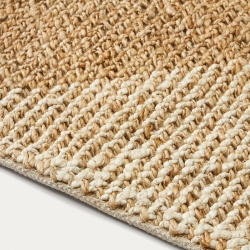 Maelan Ковер в клетку из джута и хлопка 160 x 230 см