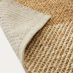 Maelan Ковер в клетку из джута и хлопка 160 x 230 см