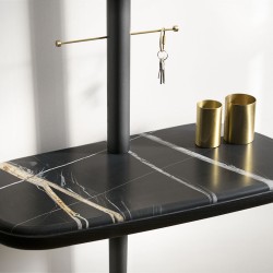 Консоль с зеркалом Nomon MOMENTOS RECIBIDOR Marble (орех+мрамор)