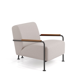 Кресло Colubi с деревянными подлокотниками