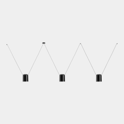 Люстра Attic 120 см 3L прямоугольная форма черная