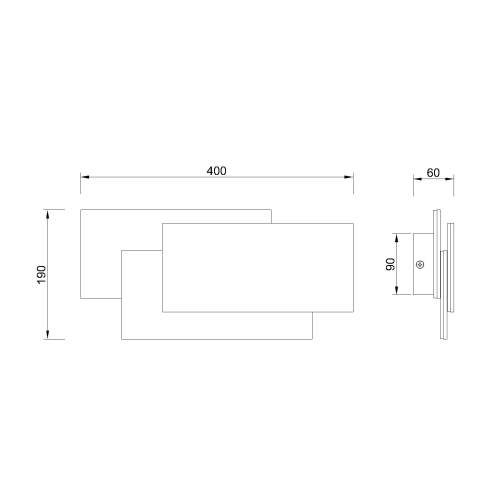 Настенный светильник TAHITI XL 8090