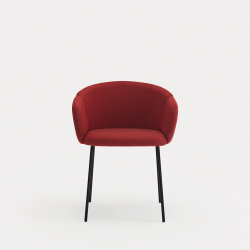 Обеденный стул Add красный с подлокотниками