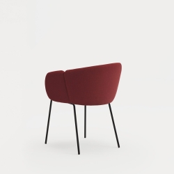 Обеденный стул Add красный с подлокотниками