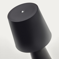 Arenys Большая переносная настольная лампа в черном цвете