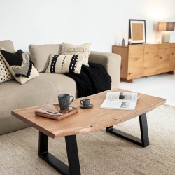 Чехол для подушки Agripa из 100% хлопка натуральный черный 45 x 45 см