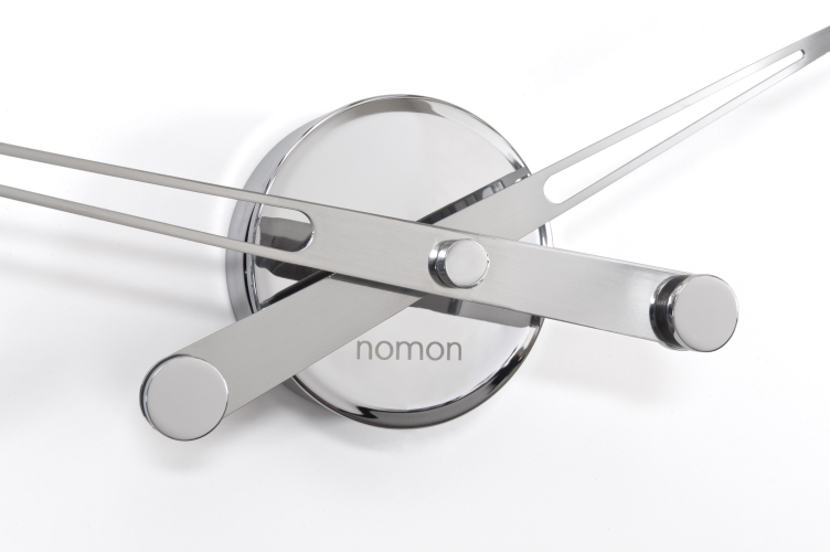 Часы Nomon  AXIOMA i, (основание - хромированная сталь/стрелки - хромированная сталь). D=60см