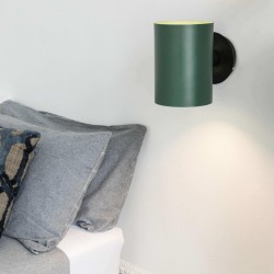 Зеленый абажур Guadalupe цилиндрический