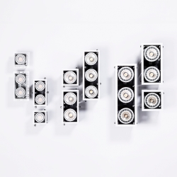 Встраиваемый светильник MINI COLIN-2 белый LED 36-50W 2700K 20°