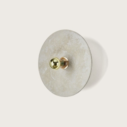 Бра Kassy 20 см керамика + цоколь 5 см черный металл