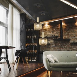 Подвесной светильник Norma 1L янтарный