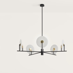 Люстра Erto 5L с алебастровыми дисками 1096/25