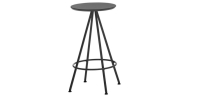 Барный табурет Sun с деревянным окрашенным сиденьем