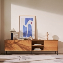 Shiva Настольная лампа из металла с сине-белой окраской 25 см