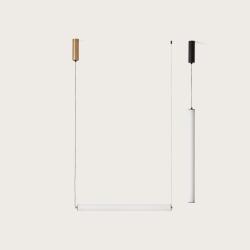 Подвесной светильник Tube золотистый