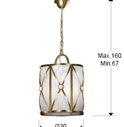 Люстра Esparta 3L золотая