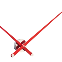 Часы Nomon  AXIOMA L, RED. (основание - хромированная сталь/стрелки - красный лак) D=100см