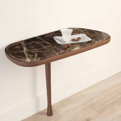 Консоль из ореха с мрамором Nomon CONSOLA Marble