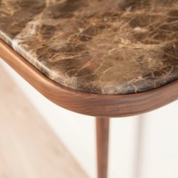 Консоль из ореха с мрамором Nomon CONSOLA Marble