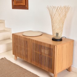 Тумба для обуви Beyla из массива дуба с дубовым шпоном 98,5 см