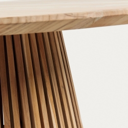 Jeanette Круглый стол из массива тикового дерева Ø 90 см