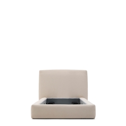 Кровать Blok бежевая со съемными чехлами под матрас 90 х 200 см