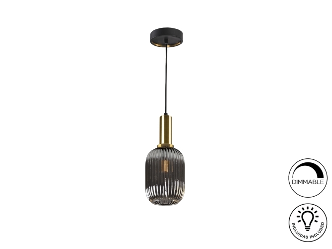 Подвесной светильник Norma 1L дымчатый