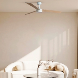 Вентилятор RUDDER L Ш1320 белый / ясень 3 P B LED 18W CCT DIM