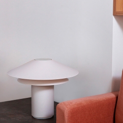 Настольная лампа SHAN бежевая 1xE27