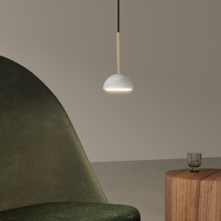 Подвесной светильник Dussa S золотой металл / белый мрамор