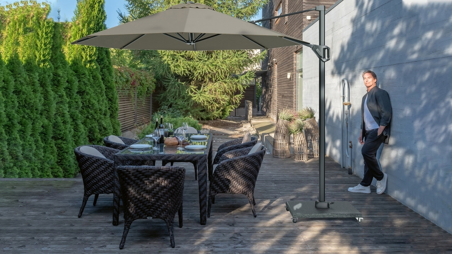 Зонт Voyager T1 ANTHRACITE  -  LIGHT GREY