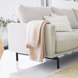 Угловой диван Galene 3-местный бежевого цвета, 267 x 207 см