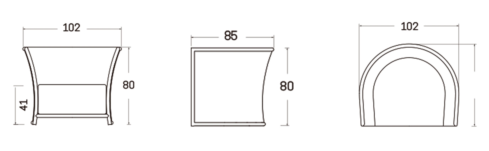 Кресло Villa OFF WHITE